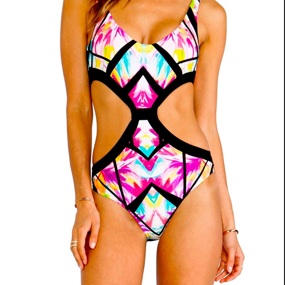 🏆HP NWT BSwim Looking Glass Monokini